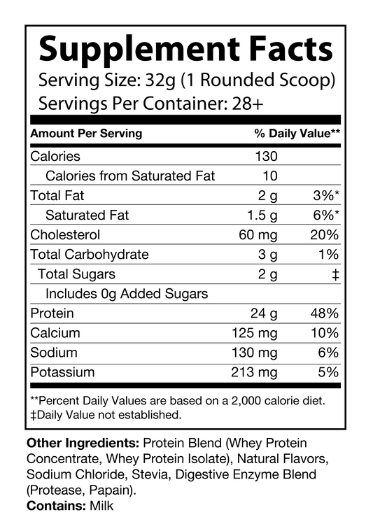 Whey Natural Salted Caramel