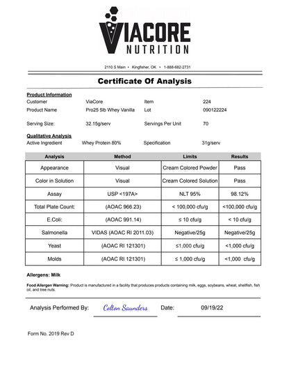 Whey Protein Vanilla